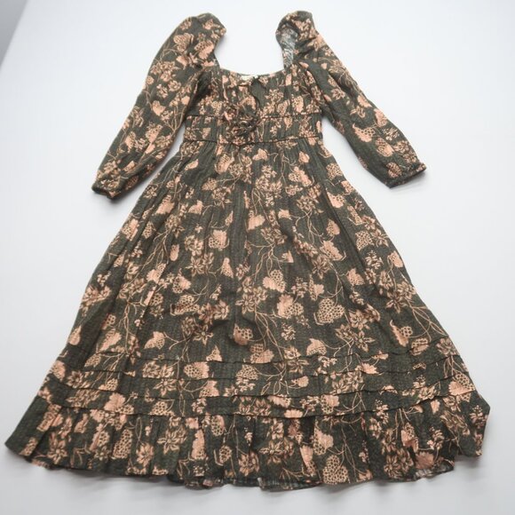 Ulla Johnson Isla Tiered Floral Print Midi Dress Size 2 - Picture 3 of 10